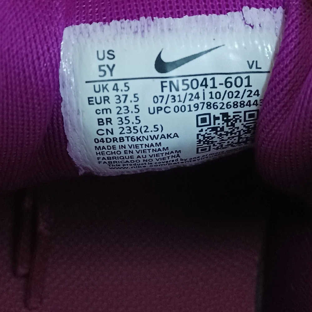 Nike Air Zoom Pegasus 41 Cosmic Fuchsia Off-Noir GS Running Shoes Sz 5Y Wmns 6.5